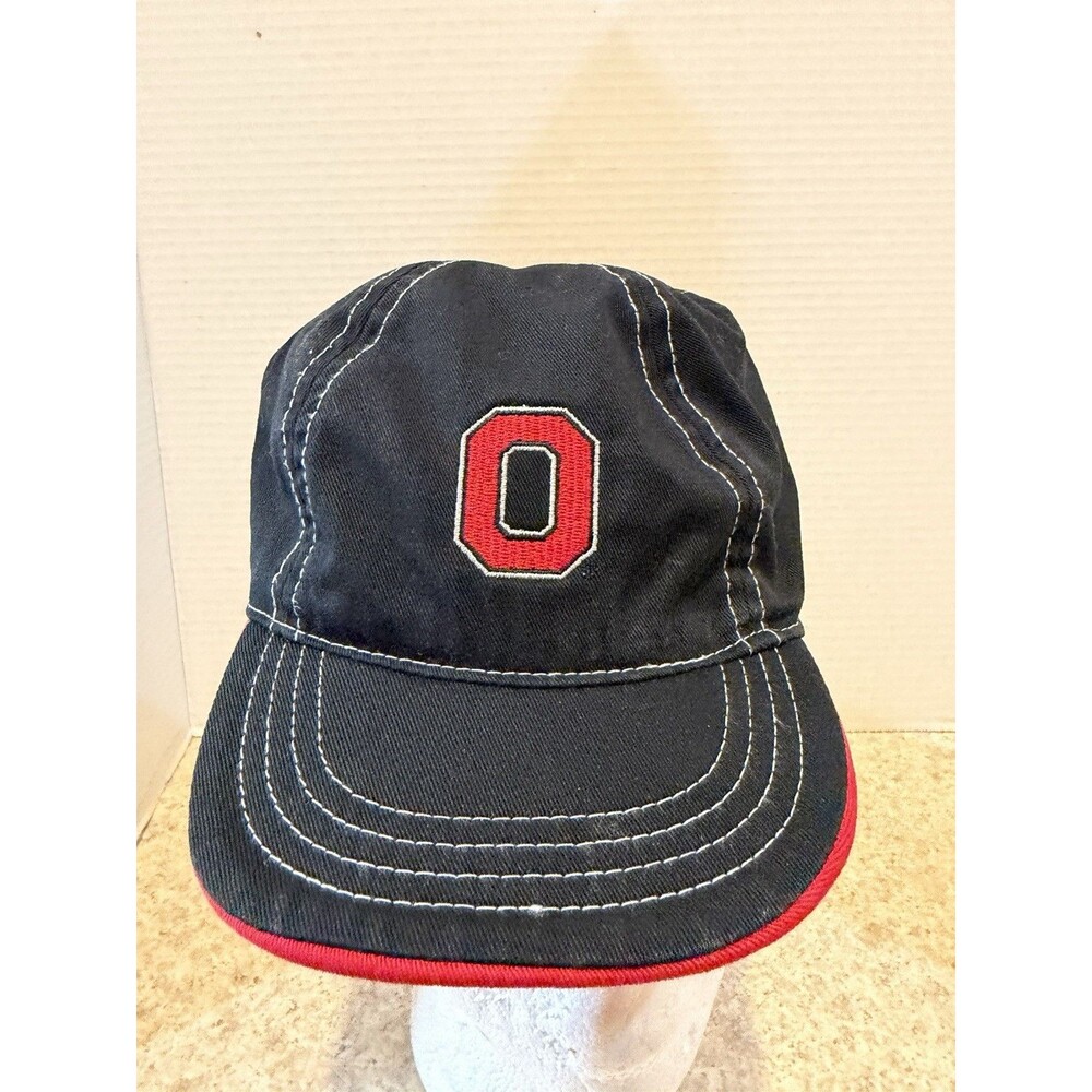 Ohio State Buckeyes New Era Reversible Stretch Fit Hat Kids Block O Black Red